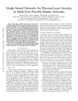 Graph Neural Networks for Physical-Layer Security in Multi-User
  Flexible-Duplex Networks