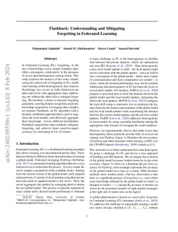 Flashback: Understanding and Mitigating Forgetting in Federated Learning
