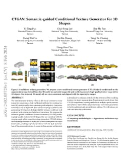 CTGAN: Semantic-guided Conditional Texture Generator for 3D Shapes