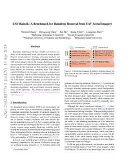UAV-Rain1k: A Benchmark for Raindrop Removal from UAV Aerial Imagery