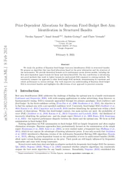 Prior-Dependent Allocations for Bayesian Fixed-Budget Best-Arm Identification in Structured Bandits