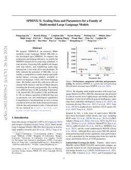 SPHINX-X: Scaling Data and Parameters for a Family of Multi-modal Large Language Models