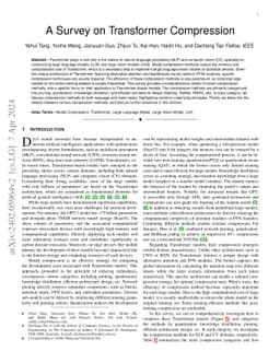 A Survey on Transformer Compression