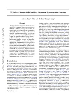 NPSVC++: Nonparallel Classifiers Encounter Representation Learning