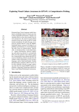 Exploring Visual Culture Awareness in GPT-4V: A Comprehensive Probing