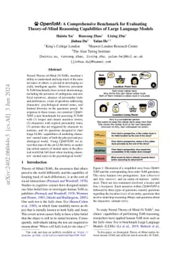 OpenToM: A Comprehensive Benchmark for Evaluating Theory-of-Mind
  Reasoning Capabilities of Large Language Models