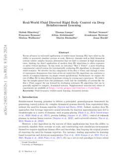 Real-World Fluid Directed Rigid Body Control via Deep Reinforcement
  Learning