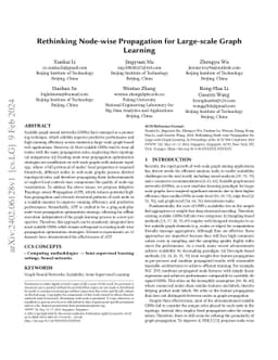 Rethinking Node-wise Propagation for Large-scale Graph Learning