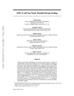 SMC Is All You Need: Parallel Strong Scaling