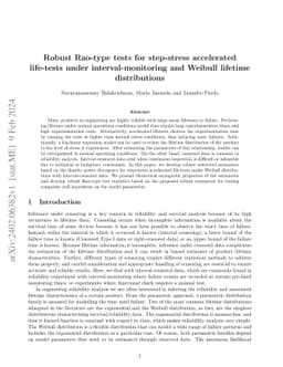 Robust Rao-type tests for step-stress accelerated life-tests under
  interval-monitoring and Weibull lifetime distributions