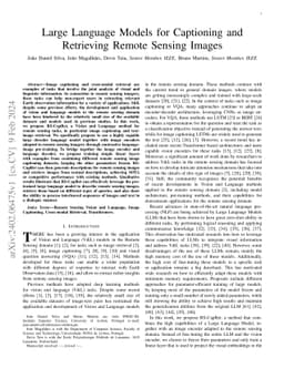 Large Language Models for Captioning and Retrieving Remote Sensing
  Images