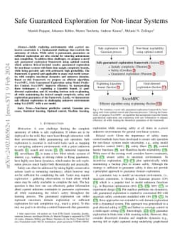 Safe Guaranteed Exploration for Non-linear Systems