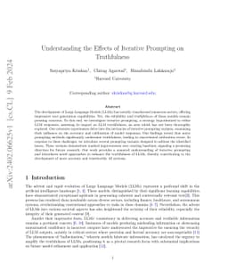 Understanding the Effects of Iterative Prompting on Truthfulness