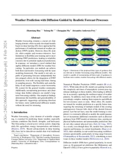 Weather Prediction with Diffusion Guided by Realistic Forecast Processes