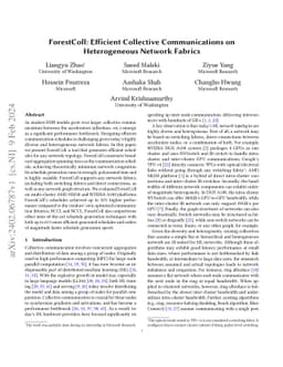 ForestColl: Throughput-Optimal Collective Communications on Heterogeneous Network Fabrics