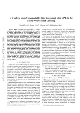 Is it safe to cross? Interpretable Risk Assessment with GPT-4V for
  Safety-Aware Street Crossing