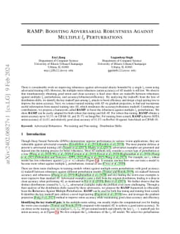RAMP: Boosting Adversarial Robustness Against Multiple $l_p$
  Perturbations