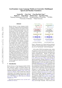 GenTranslate: Large Language Models are Generative Multilingual Speech
  and Machine Translators