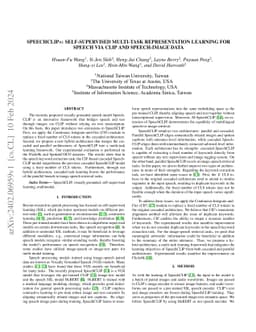 SpeechCLIP+: Self-supervised multi-task representation learning for
  speech via CLIP and speech-image data