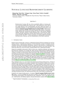 Natural Language Reinforcement Learning