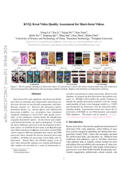 KVQ: Kwai Video Quality Assessment for Short-form Videos