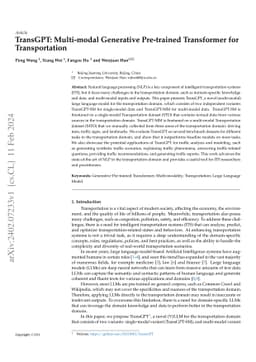 TransGPT: Multi-modal Generative Pre-trained Transformer for
  Transportation