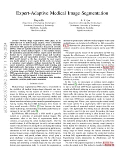 Expert-Adaptive Medical Image Segmentation