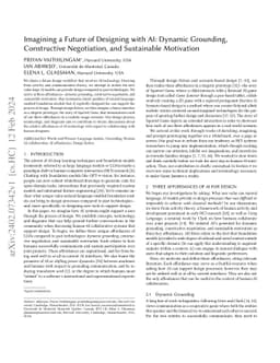 Imagining a Future of Designing with AI: Dynamic Grounding, Constructive
  Negotiation, and Sustainable Motivation