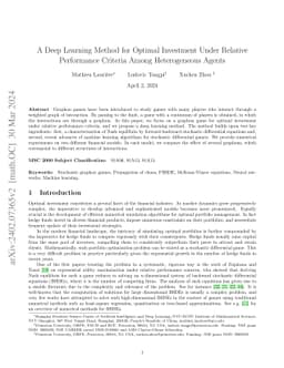 A Deep Learning Method for Optimal Investment Under Relative Performance
  Criteria Among Heterogeneous Agents