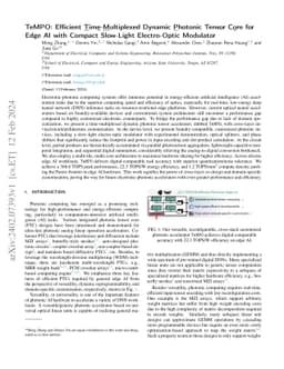 TeMPO: Efficient Time-Multiplexed Dynamic Photonic Tensor Core for Edge
  AI with Compact Slow-Light Electro-Optic Modulator