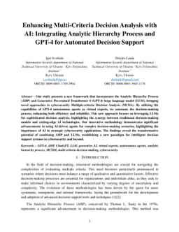 Enhancing Multi-Criteria Decision Analysis with AI: Integrating Analytic
  Hierarchy Process and GPT-4 for Automated Decision Support