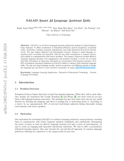 SALAD: Smart AI Language Assistant Daily