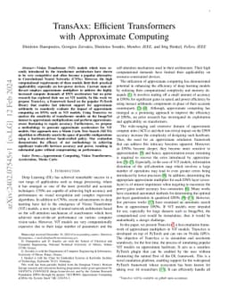 TransAxx: Efficient Transformers with Approximate Computing