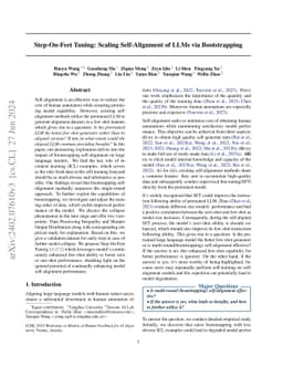 Step-On-Feet Tuning: Scaling Self-Alignment of LLMs via Bootstrapping