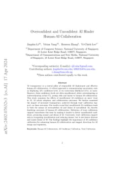 Overconfident and Unconfident AI Hinder Human-AI Collaboration