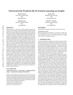 Universal Link Predictor By In-Context Learning on Graphs