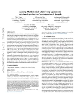 Asking Multimodal Clarifying Questions in Mixed-Initiative
  Conversational Search