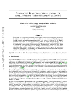 Abstracted Trajectory Visualization for Explainability in Reinforcement
  Learning