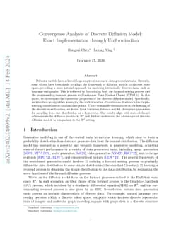 Convergence Analysis of Discrete Diffusion Model: Exact Implementation
  through Uniformization