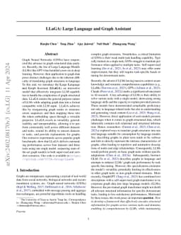 LLaGA: Large Language and Graph Assistant