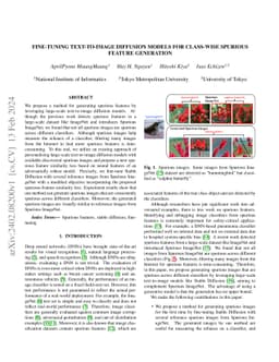 Fine-Tuning Text-To-Image Diffusion Models for Class-Wise Spurious
  Feature Generation