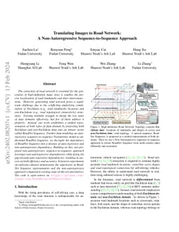 Translating Images to Road Network:A Non-Autoregressive
  Sequence-to-Sequence Approach