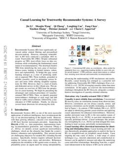 Causal Learning for Trustworthy Recommender Systems: A Survey