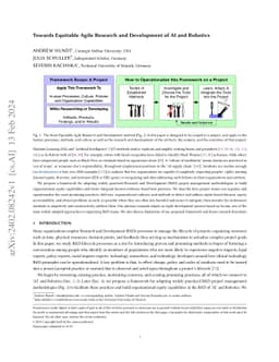 Towards Equitable Agile Research and Development of AI and Robotics