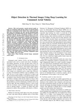 Object Detection in Thermal Images Using Deep Learning for Unmanned
  Aerial Vehicles