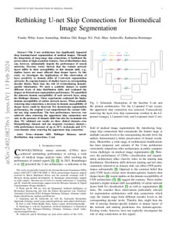 Rethinking U-net Skip Connections for Biomedical Image Segmentation