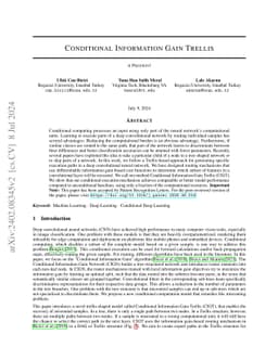Conditional Information Gain Trellis