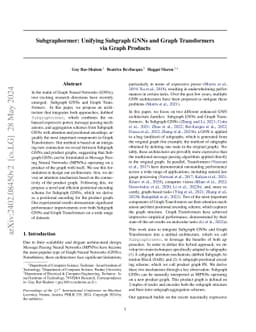 Subgraphormer: Unifying Subgraph GNNs and Graph Transformers via Graph
  Products