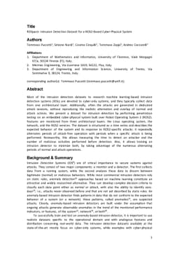 ROSpace: Intrusion Detection Dataset for a ROS2-Based Cyber-Physical
  System