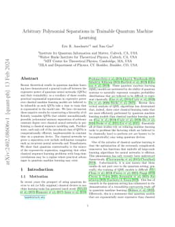 Arbitrary Polynomial Separations in Trainable Quantum Machine Learning